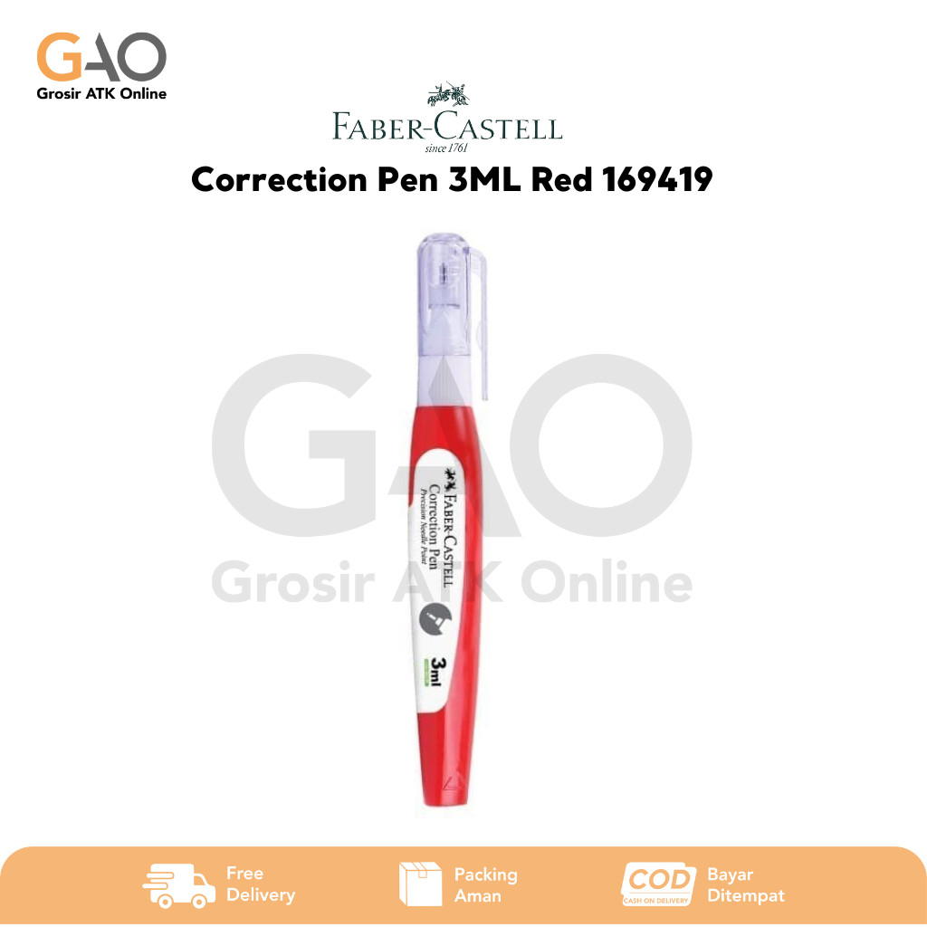 

Correction Pen Tipe-X Faber-Castell 3ML Red 169419