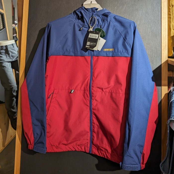 EIGER JAKET MOTOR RAINTOUR JACKET HOODIE - DARK BLUE