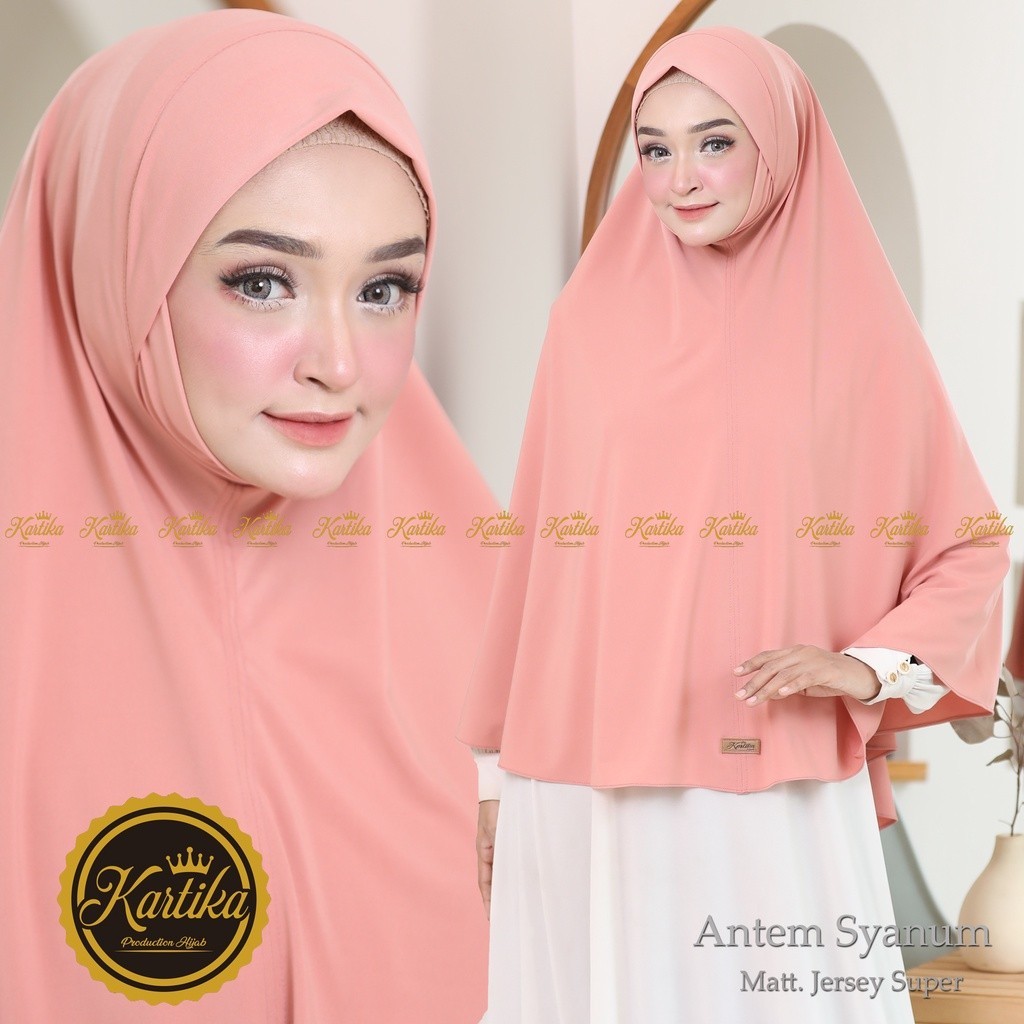 Kerudung Instan Syari Jumbo Pad Antem Syanum hijab cantik hijab kekinian 2023