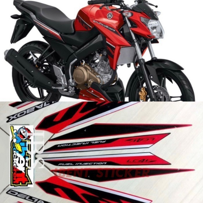 STIKER STRIPING YAMAHA VIXION R ADVANCE MERAH 2017 STIKER LIS POLET