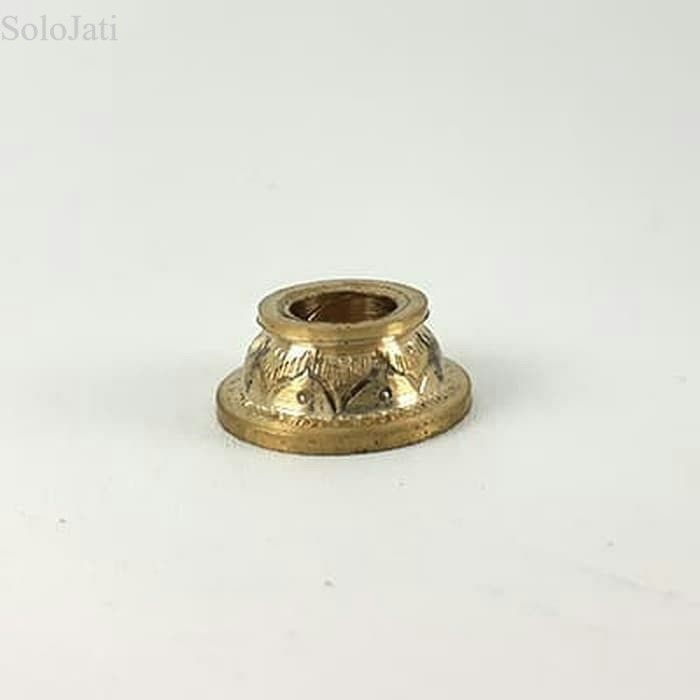 

Mendak Keris Kuningan Model Ukir Bentuk Wajikan antik