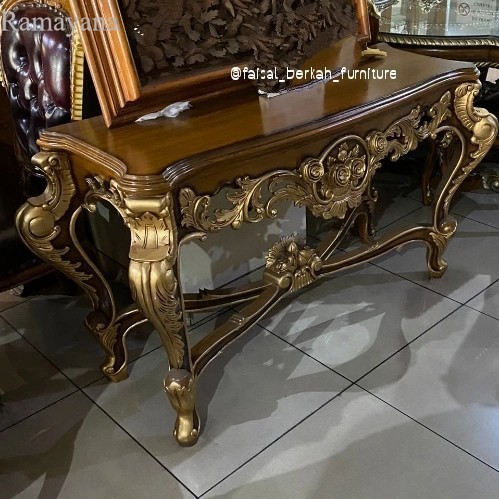 

meja console klasik ukir jati,meja konsol ukiran kayu jati,meja hias murah