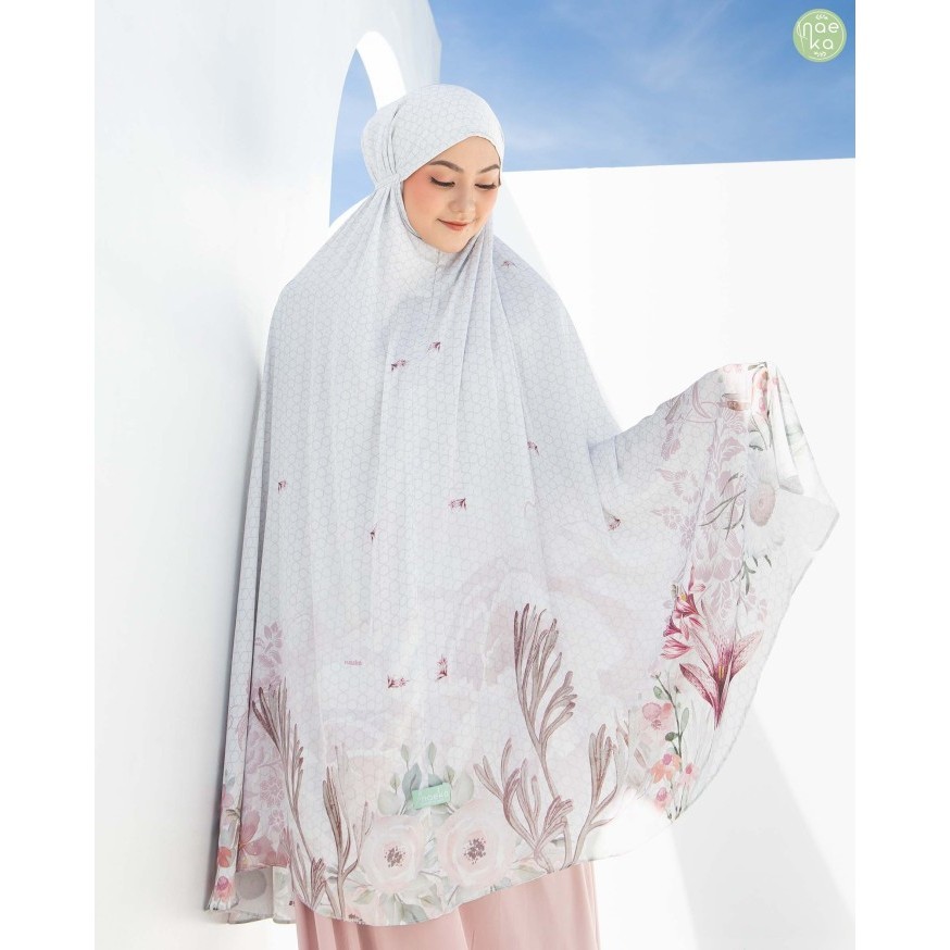 Mukena Hawwa Naeka 2in1  Silk Travel - Nude Pink