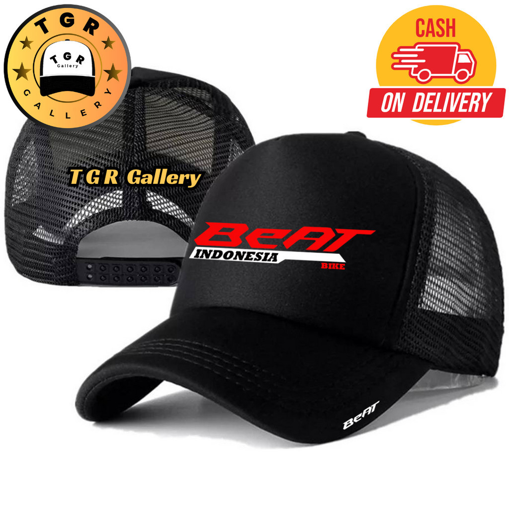 TGR Gallery Topi Trucker HONDA BEAT - Topi Distro HONDA BEAT Logo - Topi HONDA BEAT Premium - Topi P
