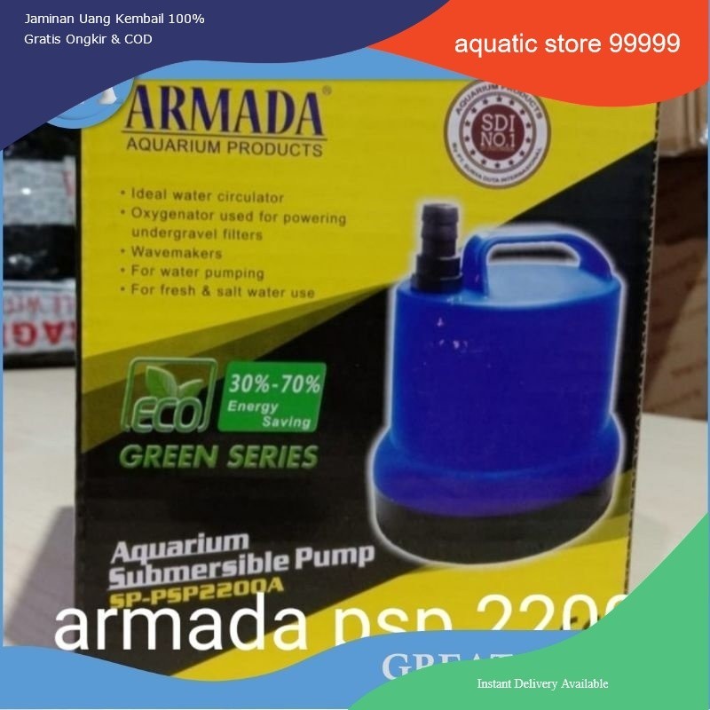 armada psp 2200 power head pompa celup air aquarium kolam