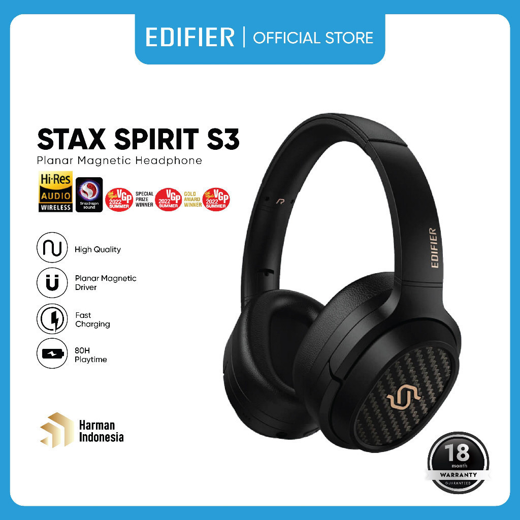 Edifier Stax Spirit S3 Bluetooth Headphone Headset