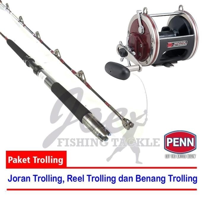 Set alat pancing/ Paket Trolling - Penn Rod Trolling + Penn Reel Trolling | SET ALAT PANCING
