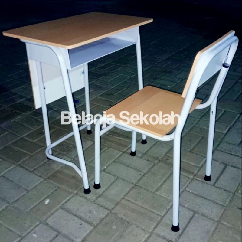 Meja kursi belajar siswa - 1 set meja kursi belajar