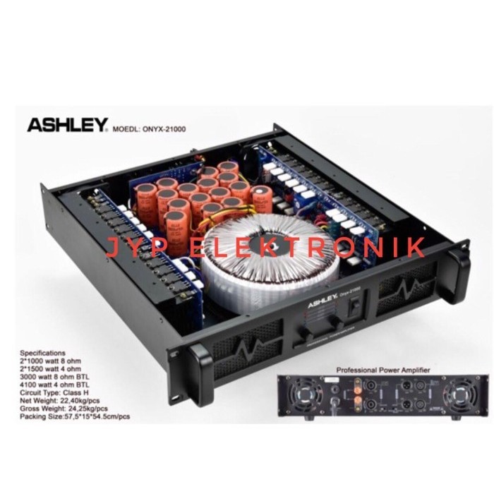 Power Amplifier Ashley Onyx 21000 / Onyx21000 / Onyx-21000 Original