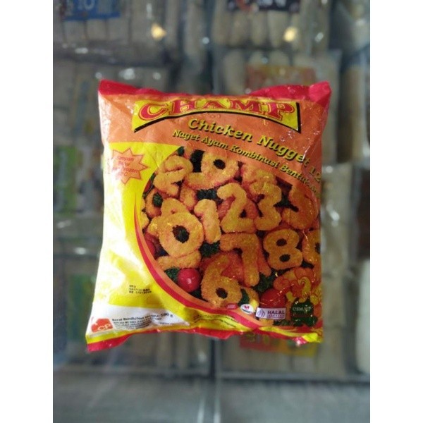 

CHAMP Chicken Nugget 123 (angka) 500g