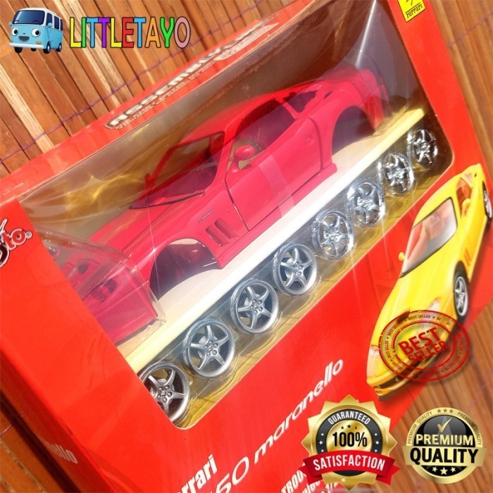 MAISTO 1/24 FERRARI 550 MARANELLO MERAH - MODEL KIT ASSEMBLY FERRARI -OCS45