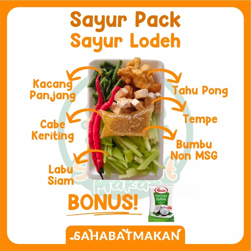

Paket Sayur Lodeh - Sayur Pack / Sayur Prep / Sayur Instant — Daily Fresh Official Store