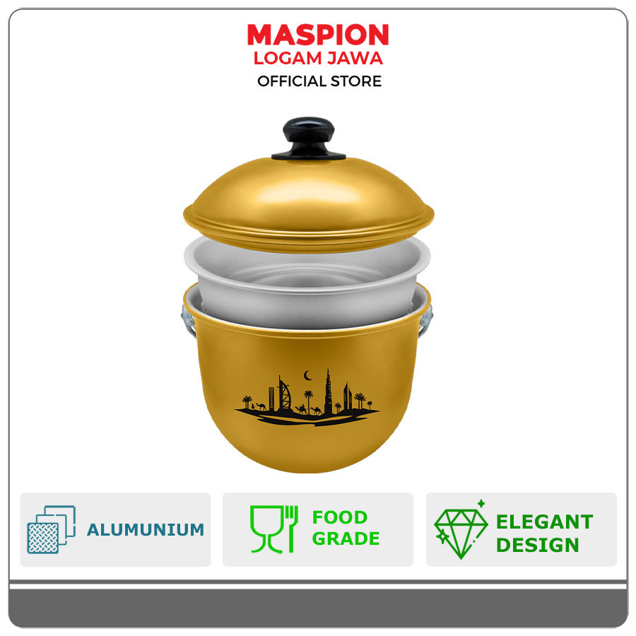 Maspion Mikado Rantang Tunggal Alumunium Midle East 18 cm