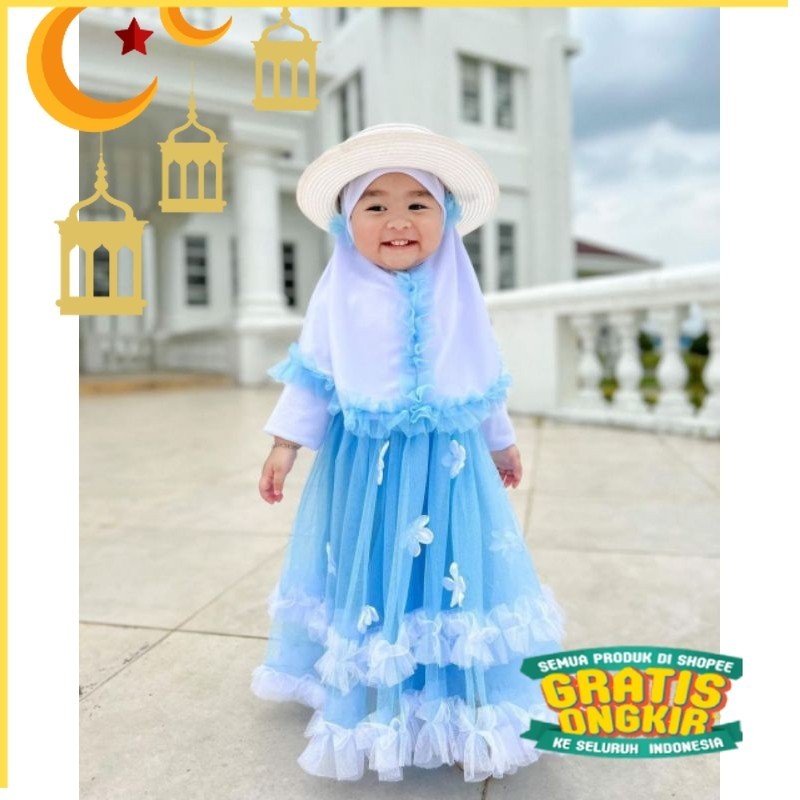 (LV) GAMIS ZHAFIRA/GAMIS ANAK MURAH/GAMIS ANAK MEWAH/GAMIS ANAK SYARI /GAMIS BAYI LUCU/GAMIS BAYI MU