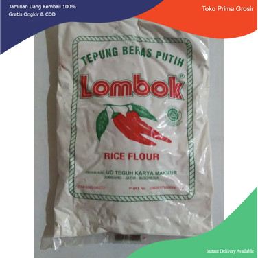 

Tepung Beras Putih Cap Lombok 140 Gram Asli Jombang