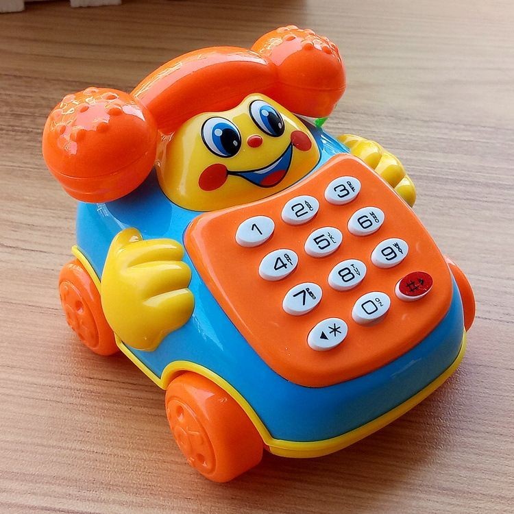 Telepon Anak/Mainan Pendidikan Dini/Telepon Bayi/Telepon Musik Tarik/Telepon Pendidikan Bayi Tahan J