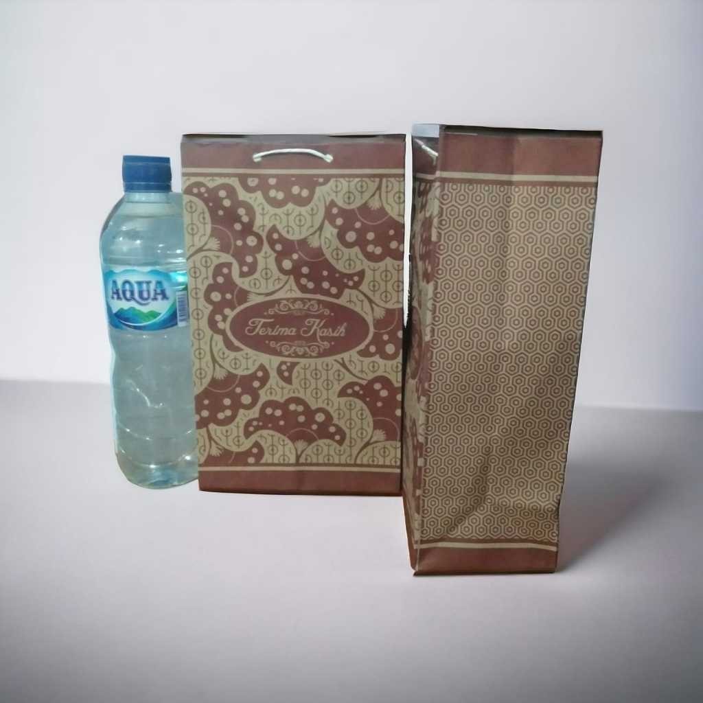 

PAPERBAG WAFER COKLAT POLOS - PAPER BAG WAFER MOTIF BATIK - TAS KERTAS KEMASAN SNACK