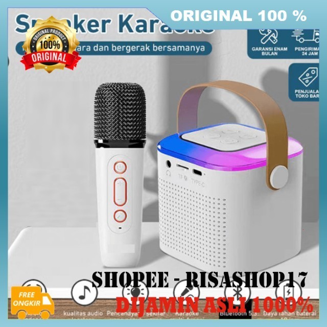 Speaker Karaoke Premium Speaker Bluetooth Karaoke 1Mic 100% ASLI