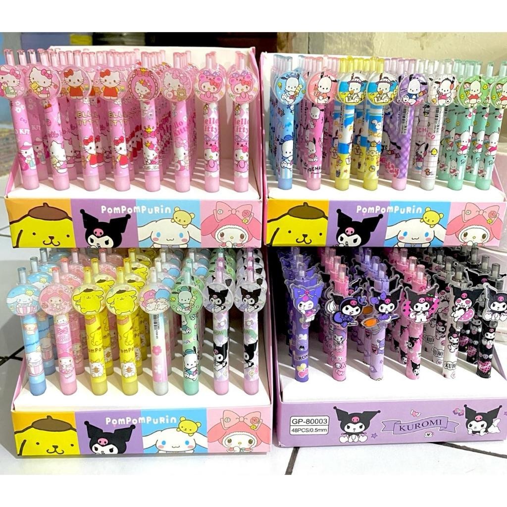 

1 Pcs - Pulpen Cetek - Kuromi, Hello Kitty, Sanrio