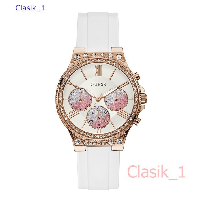 Original 100% GUESS W1233L1 - Jam Tangan Wanita - Putih