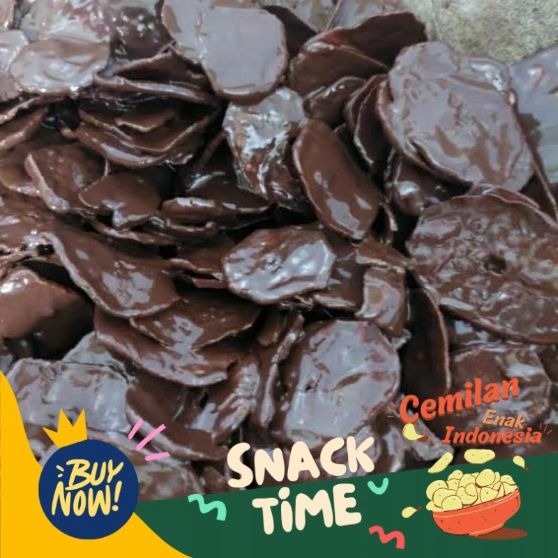 

Special Diskon keripik pisang coklat lumer khas Palembang berat 1kg