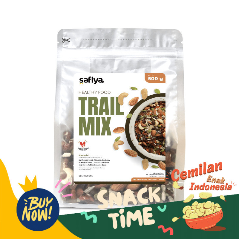 

Special Diskon Trail Mix Safiya 500g Dried Mix Fruit Seed and Nut Cemilan Sehat