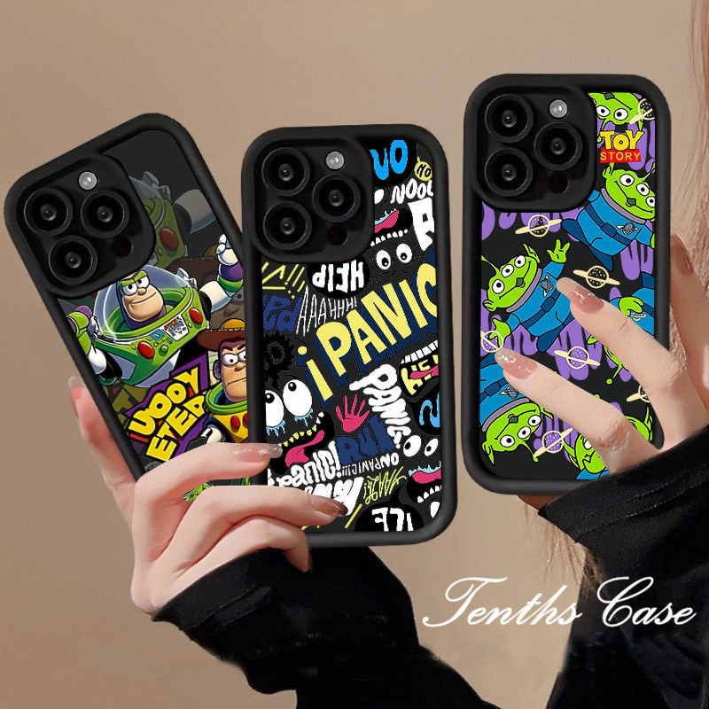 Tenths Case Untuk Infinix Smart 7 6 5 Hot 30i 30 Play Note 30 Note12 G96 Tecno Spark 10 10C Go 2023 Hot 20 11 10 9 Play Cartoon Anime Toy Story Creative Graffiti Case Soft Silicon Cover