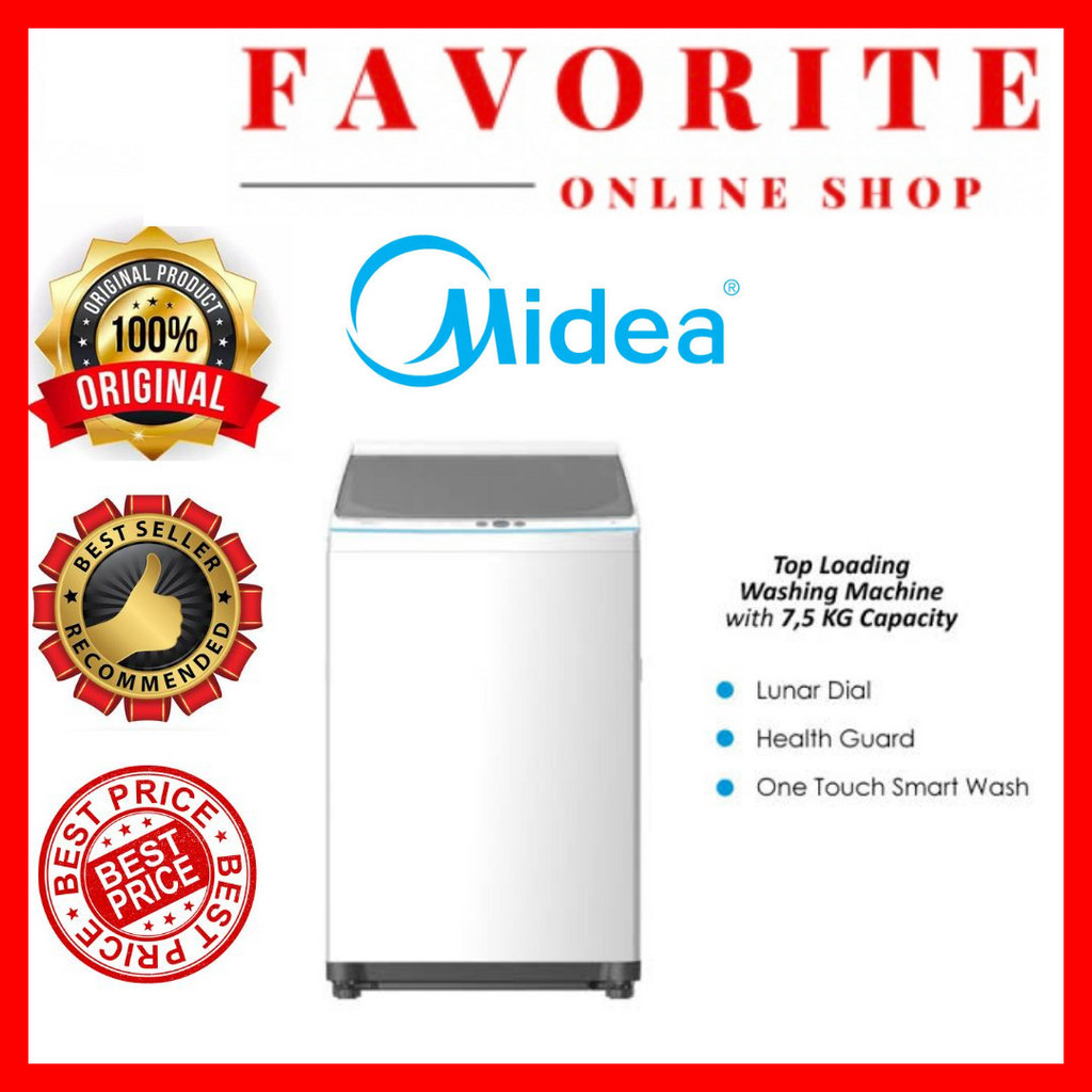 MESIN CUCI MIDEA MA-100W75 MIDEA MESIN CUCI MA-100W75