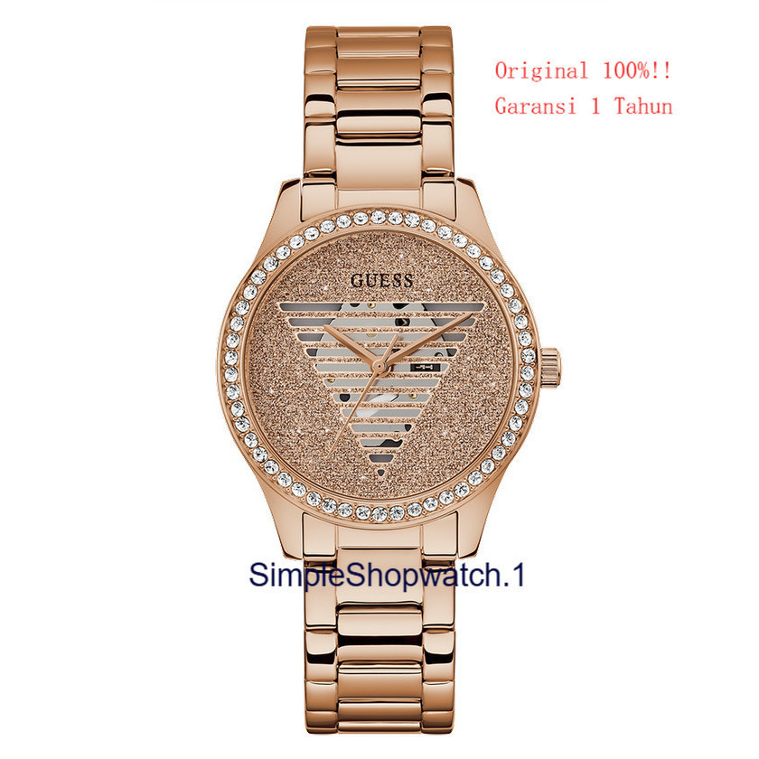 Original 100% GUESS GW0605L3 LADY IDOL Jam Tangan Wanita  Rose Gold Garansi Resmi 1 Tahun