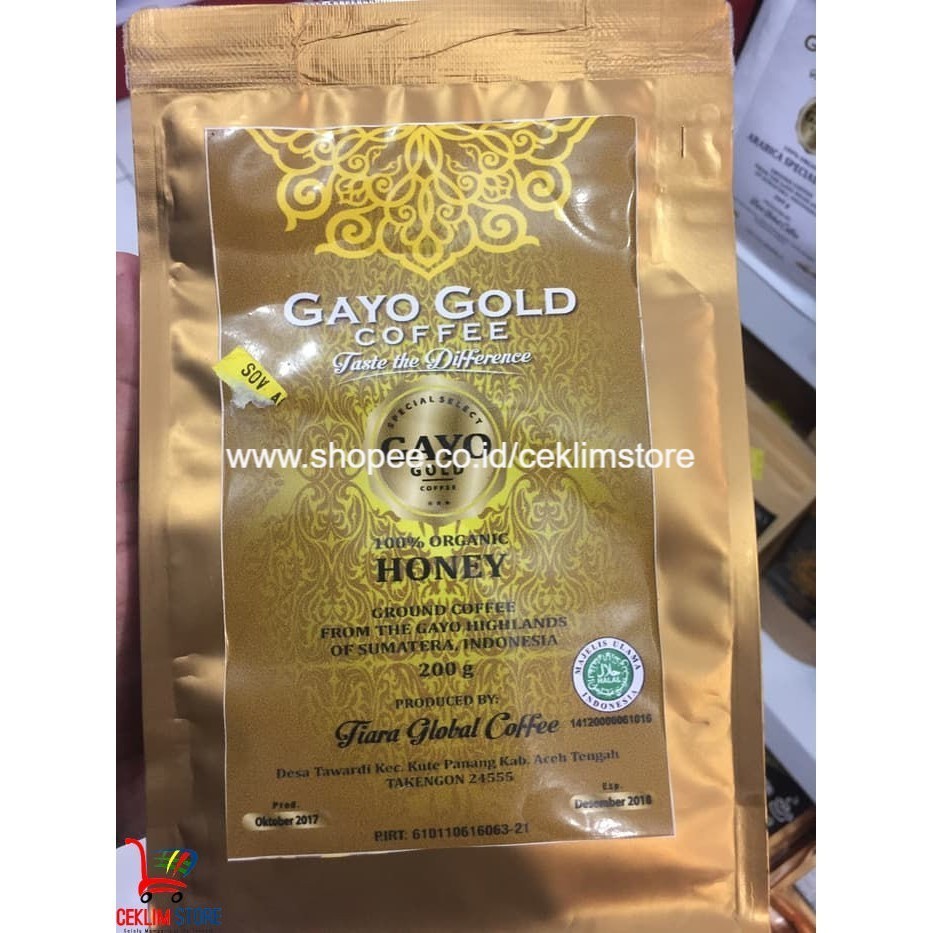 

Gayo Gold Arabika Gayo Honey 200 Gr