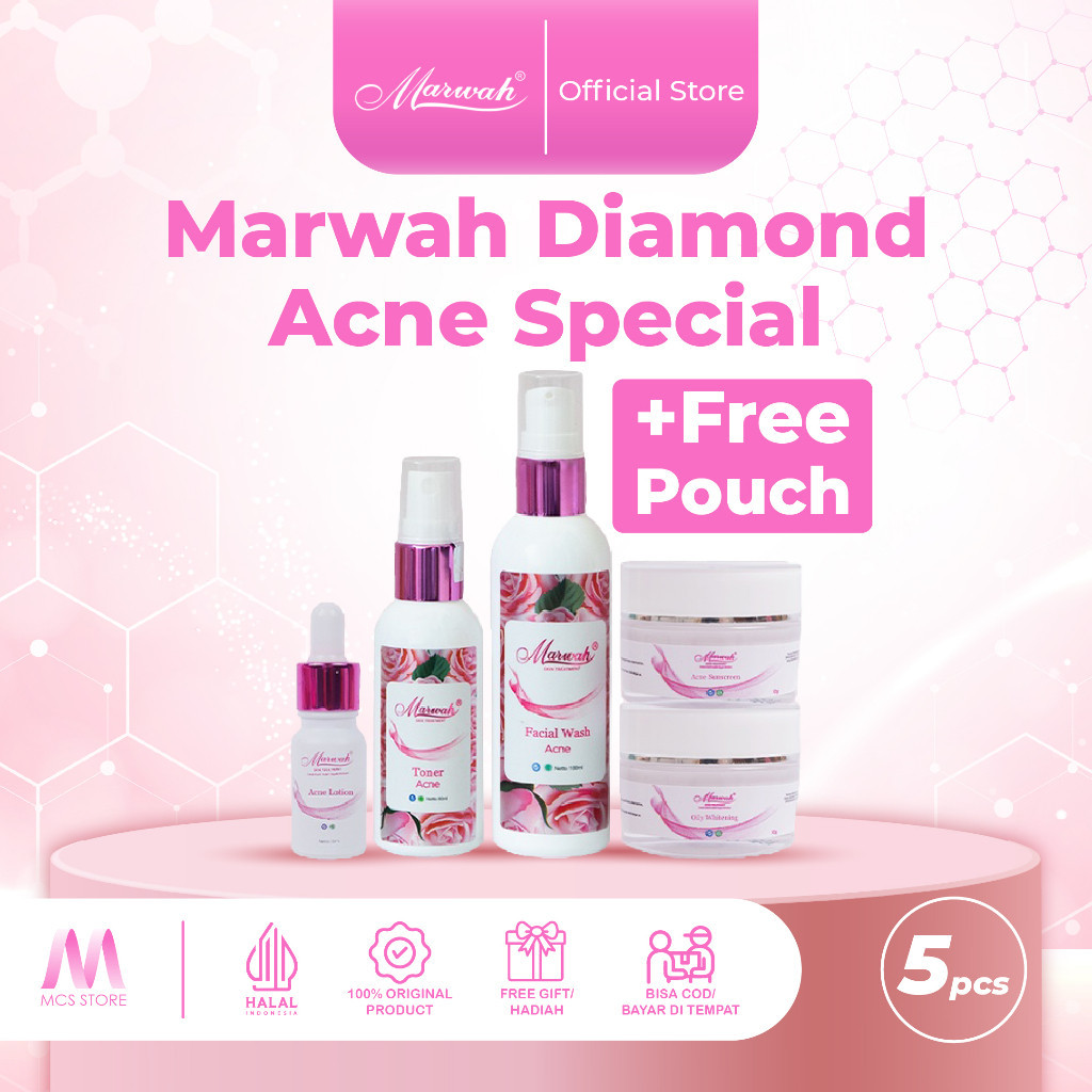 Marwah skincare paket Acne Spesial