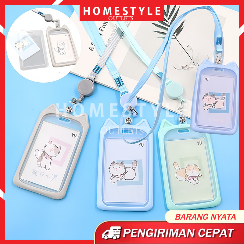 

Name Tag Lanyard Gantungan Kartu Motif Kucing Kelinci / Name Tag Gantungan Kartu Motif Kucing / Holder Gantungan Tali Kartu Akses Kantor