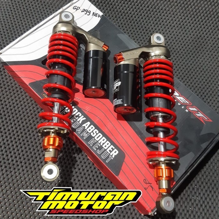 READY SHOCK RIDE IT GP 299 NEW 340 MM MERAH DOUBLE CLICK ORIGINAL