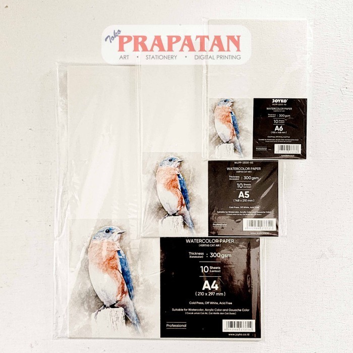 

Joyko Watercolor Paper 300gsm WLP-2500 | Kertas Cat Air - A6 -yy41