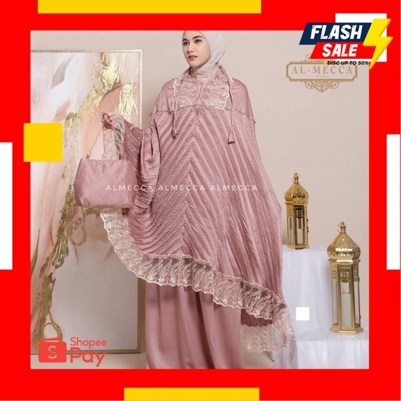 LEBARAN SALE 4.4 |  MUKENA PLISKET PREMIUM TERBARU/ MUKENA DEWASA PLISKET RENDA JUMBO/ MUKENA DEWASA