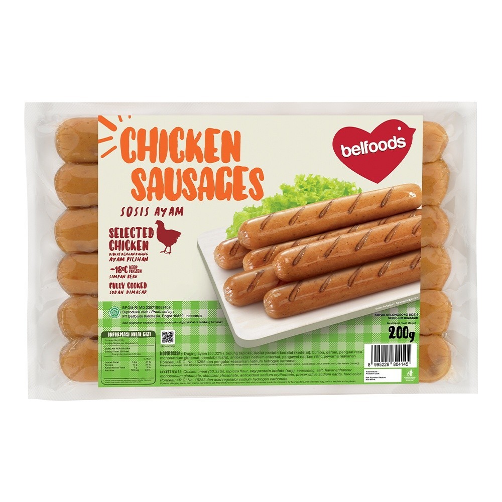 

BELFOODS CHICKEN SAUSAGES 200GR