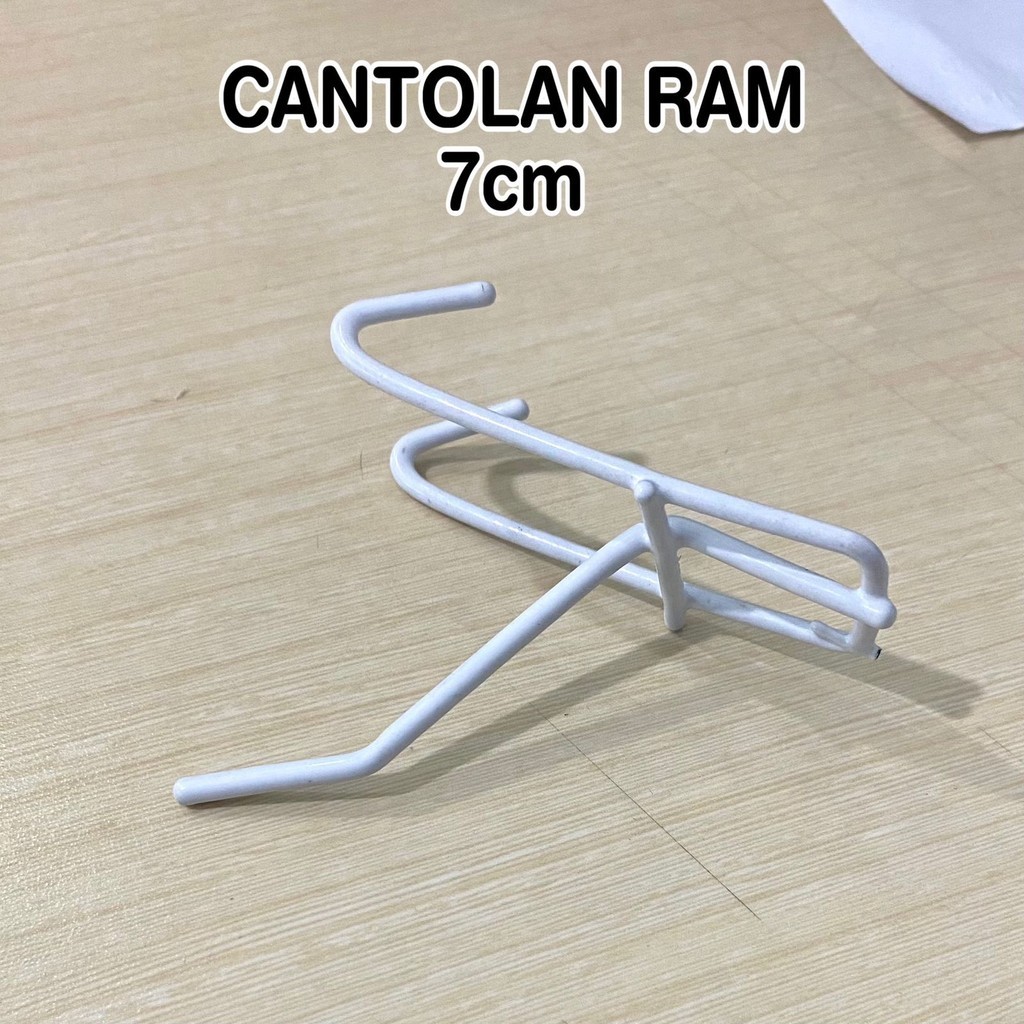 

BOS Cantolan Ram Kawat Putih 7cm / Gantungan Aksesoris Hook
