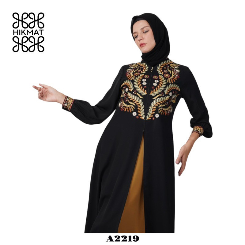 SALE 15% - ABAYA HIKMAT FASHION ORIGINAL A2219