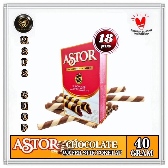 

GLK ASTOR Wafer Stik Wonderful Sensation Double Cokelat - 40 gr (18 Pcs)