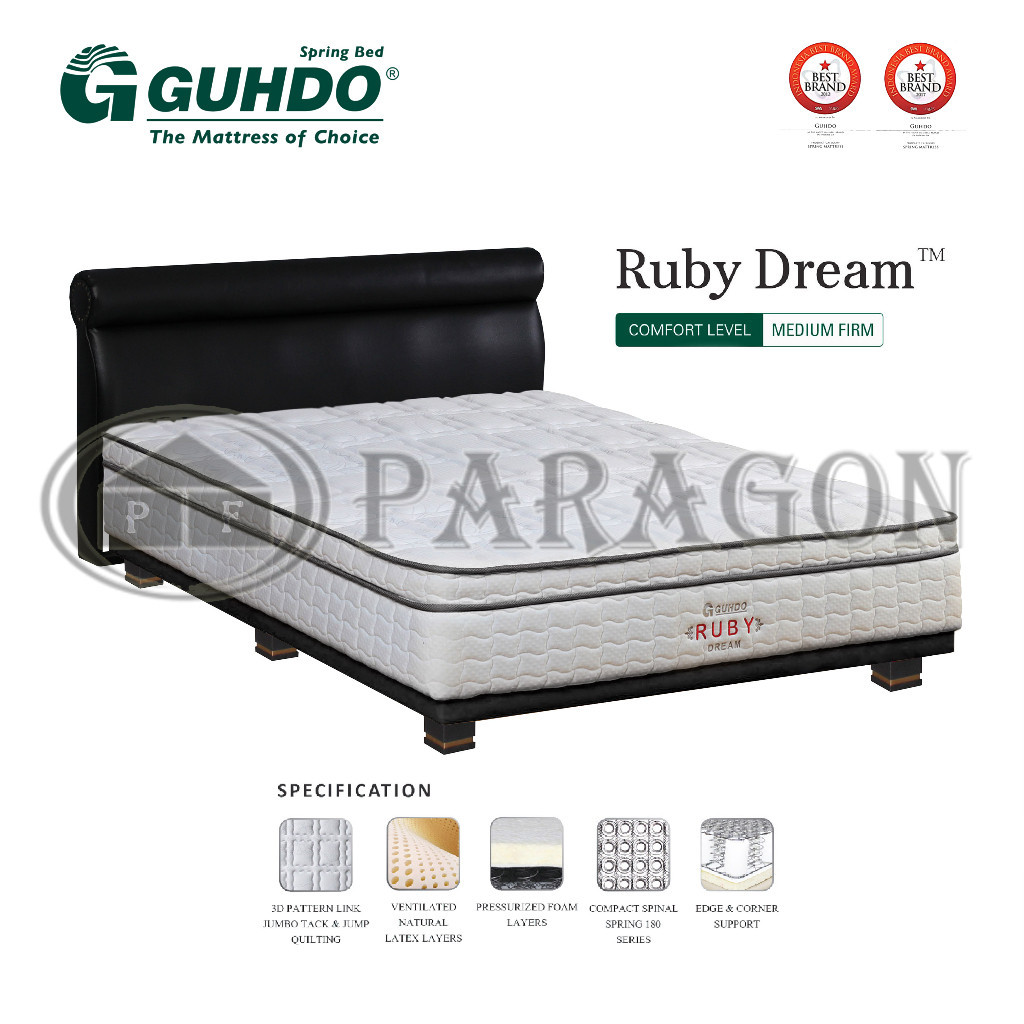 Multi bed Ruby Latex PT 160x200 HB Rodeo - Full set Guhdo Spring bed
