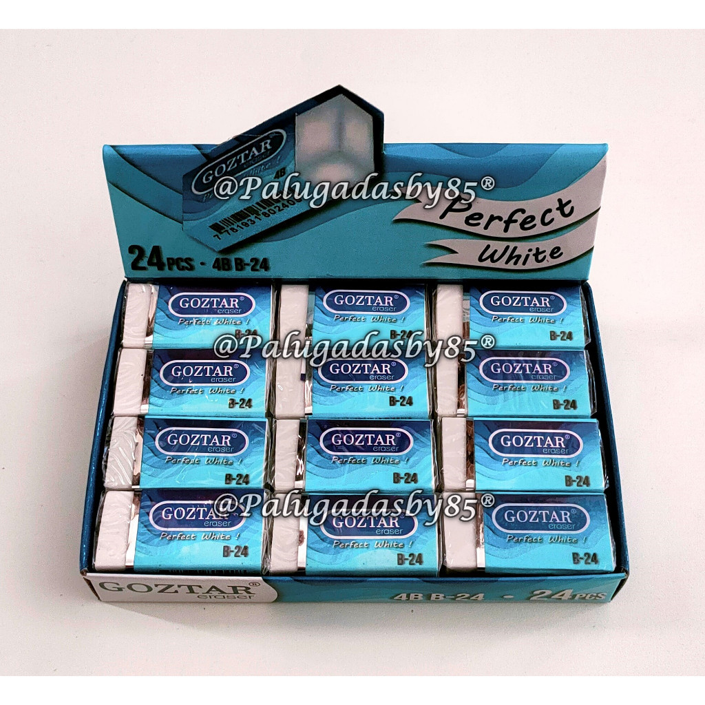 

(1 Biji) Grosir Penghapus GOZTAR 4B B-24W Putih / Penghapus Goztar B-24W / Goztar B-24 / Goztar B24 / Goztar B 24 W - Penghapus Pensil Unggulan Pilihan Terbaik untuk Menghapus Coretan