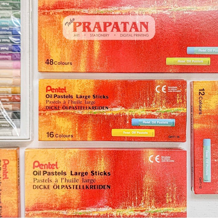 

Crayon Pentel / Oil pastel Large stick 48 warna - 12C