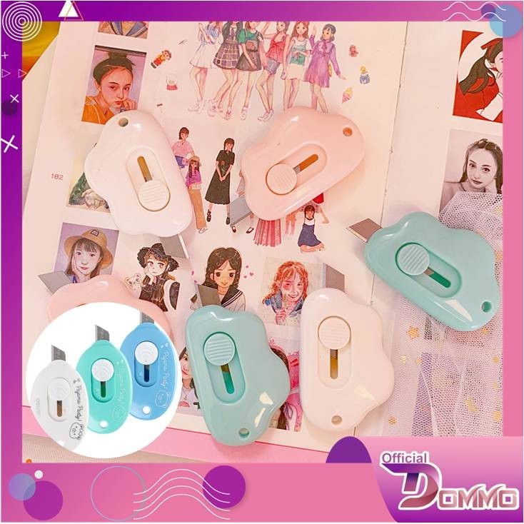 

DOMMO - D2009 Cutter Mini / Cutter Mini Pisau Kecil Bentuk Awan / Cutter Mini Bentuk Awan / Pisau Pemotong Mini Lucu / Travel Cutter