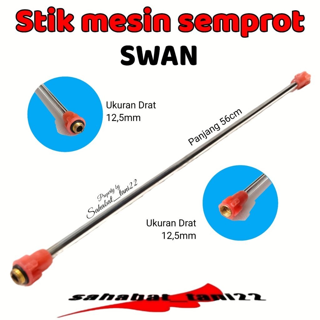 Stik Swan Manual Stik Pipa Semprot Swan Sprayer Stik Sprayer Swan Manual Stainless 56 cm