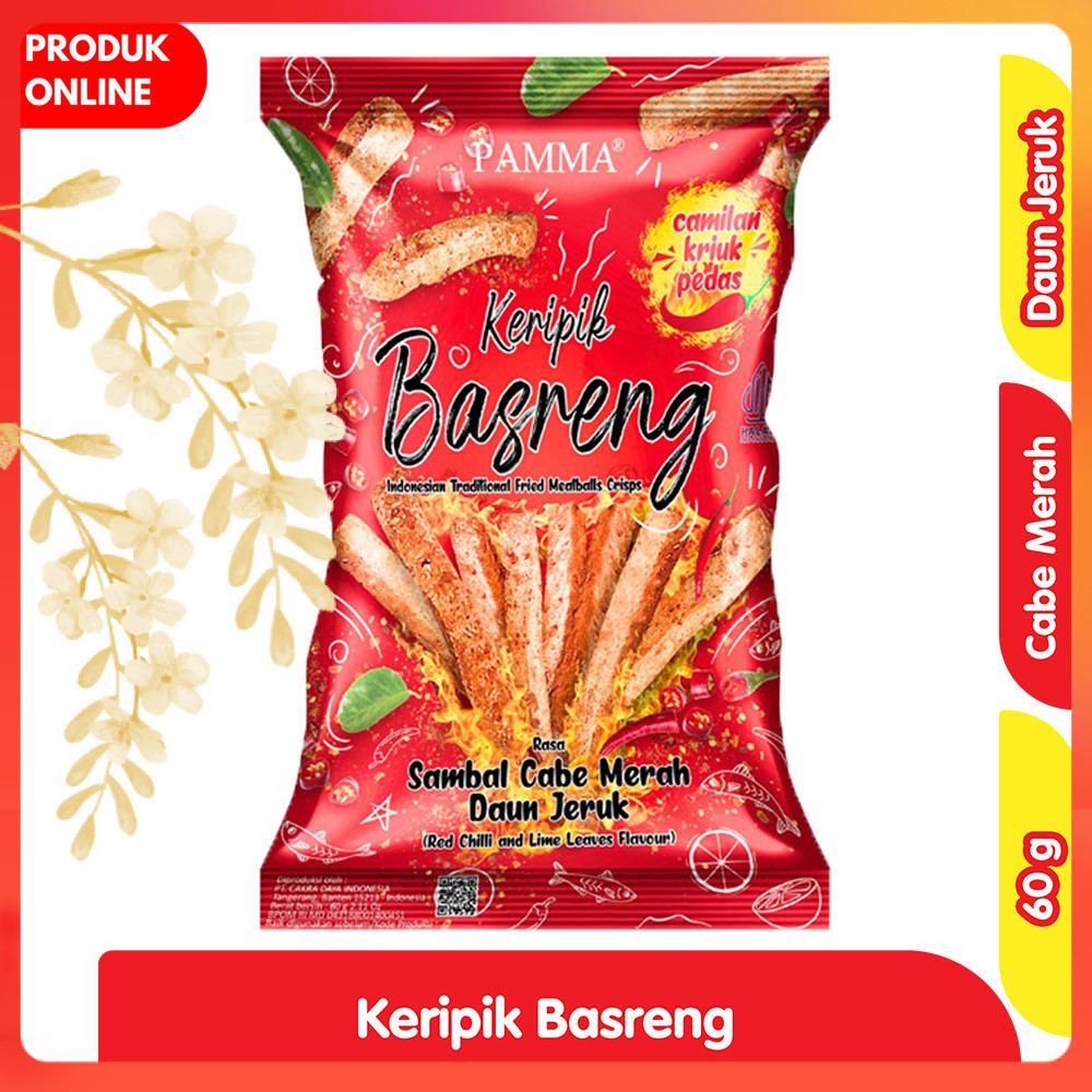 

Pamma Keripik Basreng Sambal Cabe Merah Daun Jeruk 60 g