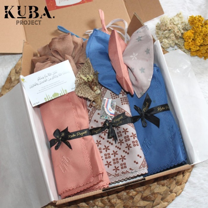 

[[New Arrival]]- Hampers Hijab / Gift box Hijab / Parcel Ramadhan & Lebaran Premium - Paket Diamond A, Eid Mubarak