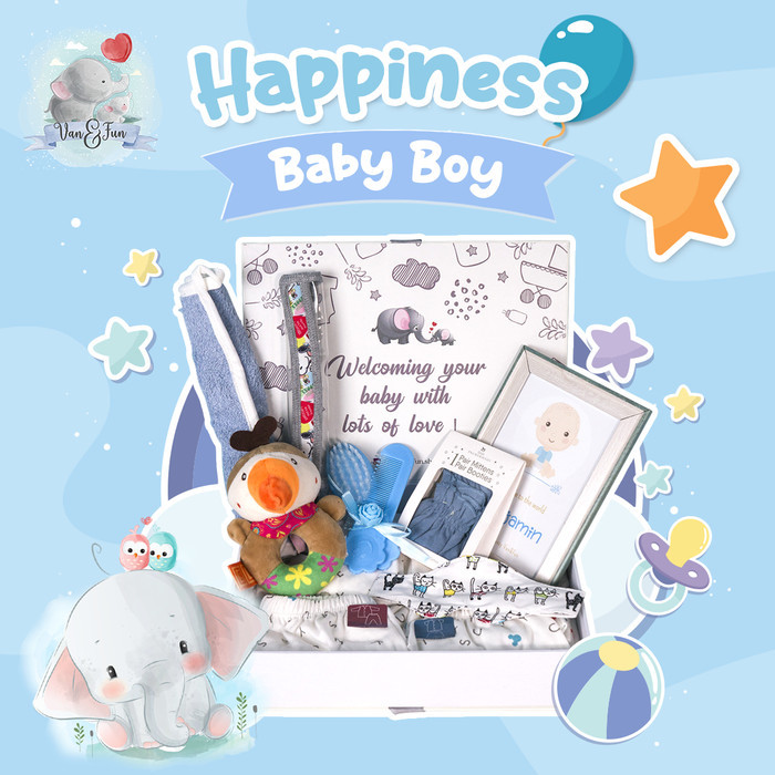 

[New Arrival]Promo!!! Happiness box / New Born Hamper / Kado Bayi Premium - Baby Boy