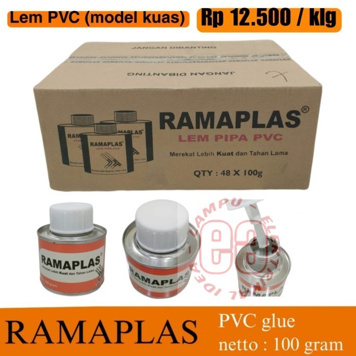 

LEM PVC kaleng 100 gr model kuas ekonomis
