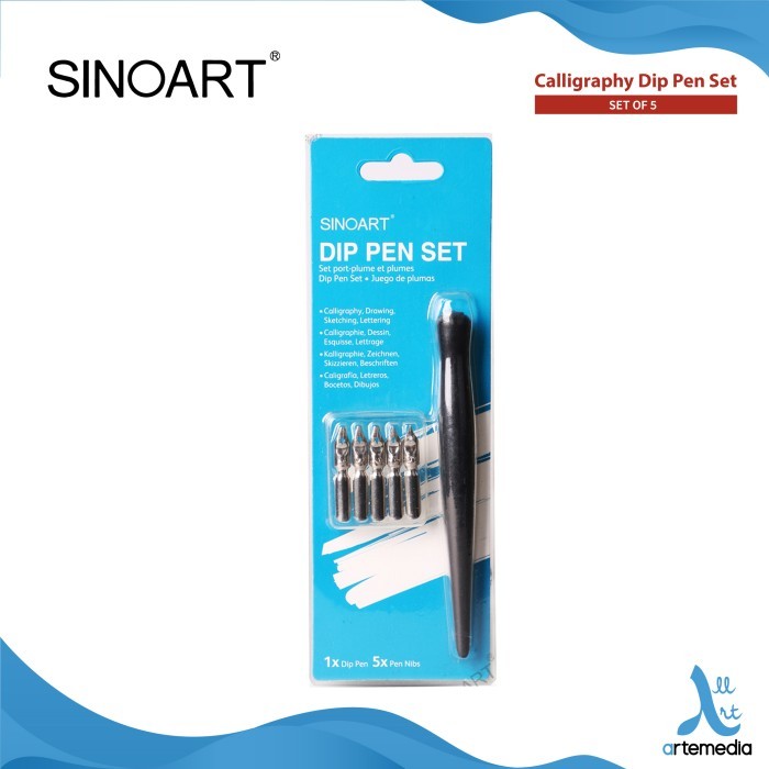 

[TERLARIS] Pena Kaligrafi Sinoart Calligraphy Dip Pen Set - SET 5