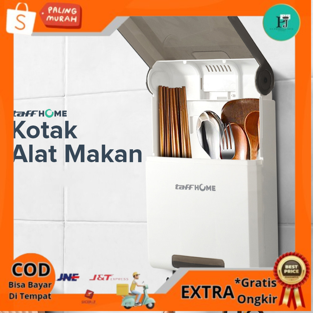 

TaffHOME Kotak Penyimpanan Alat Makan Kitchen Utensil Box - HCH-006